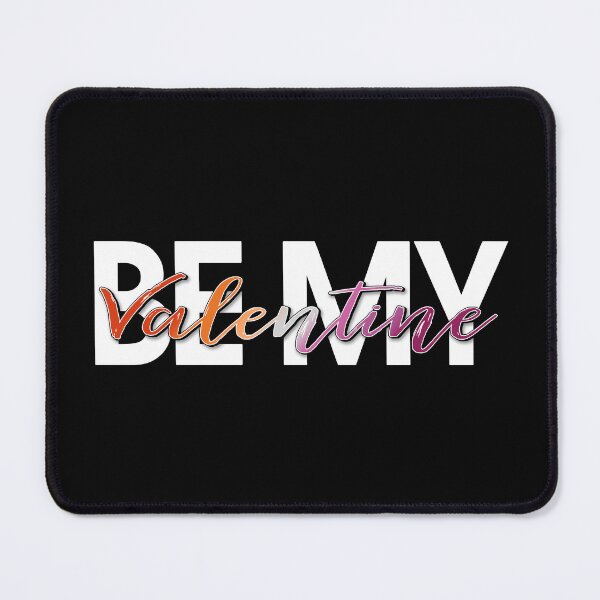 Item preview, Be My Valentine Lesbian Pride Holiday Typography Design designed and sold by LiveLoudGraphic.