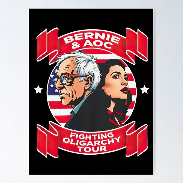 Item preview, Bernie Sanders & AOC Fighting Oligarchy Tour designed and sold by LauriaJayme.