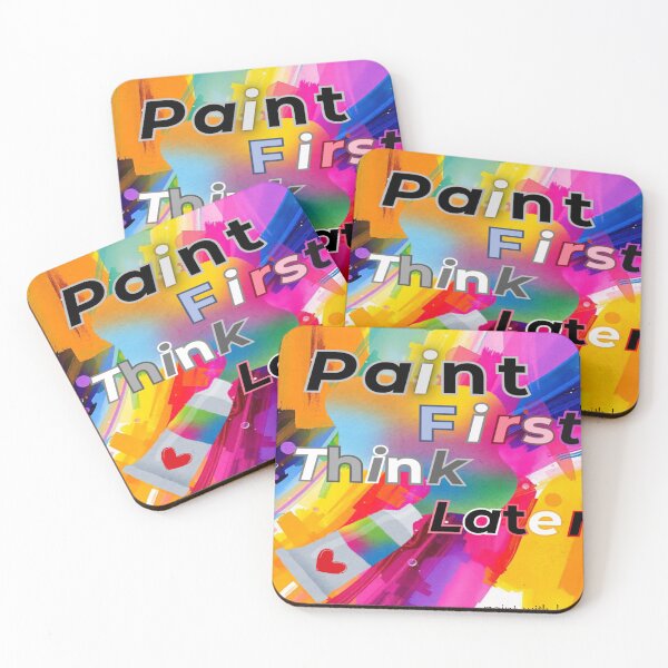 Item preview, Paint First, Think Later – Vibrant Abstract Art designed and sold by Irene Catchmind.