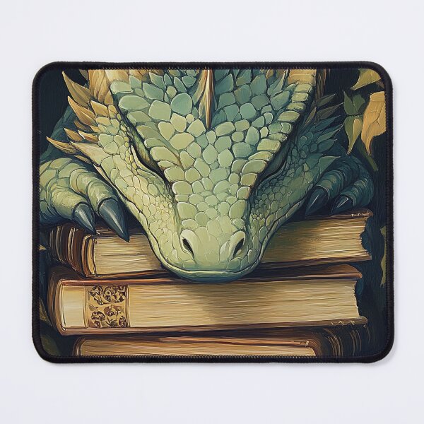 Item preview, Book Dragon Cottagecore designed and sold by Art-Max.