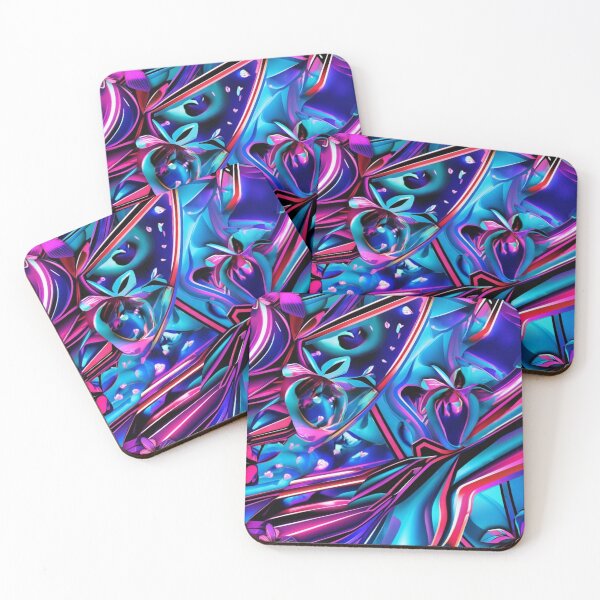 Item preview, Neon Berry Dream  80s Synthwave Strawberry Pattern designed and sold by LuxuryApparels.