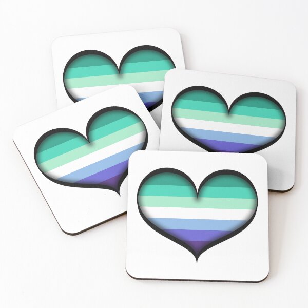 Item preview, Large Vector Heart in Gay Pride Flag Colors designed and sold by LiveLoudGraphic.