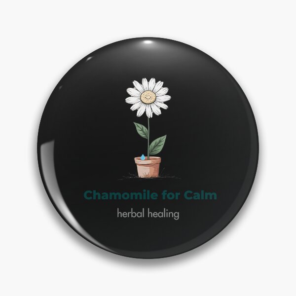 Item preview, Chamomile Healing Design - Minimalist Herbal Wellness Calm  designed and sold by VividByAmani.