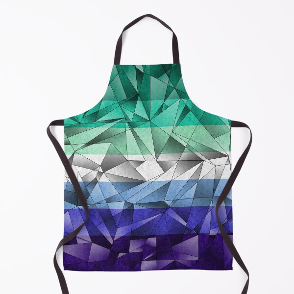Item preview, Abstract Fractal Triangles Gay Pride Flag Pattern designed and sold by LiveLoudGraphic.