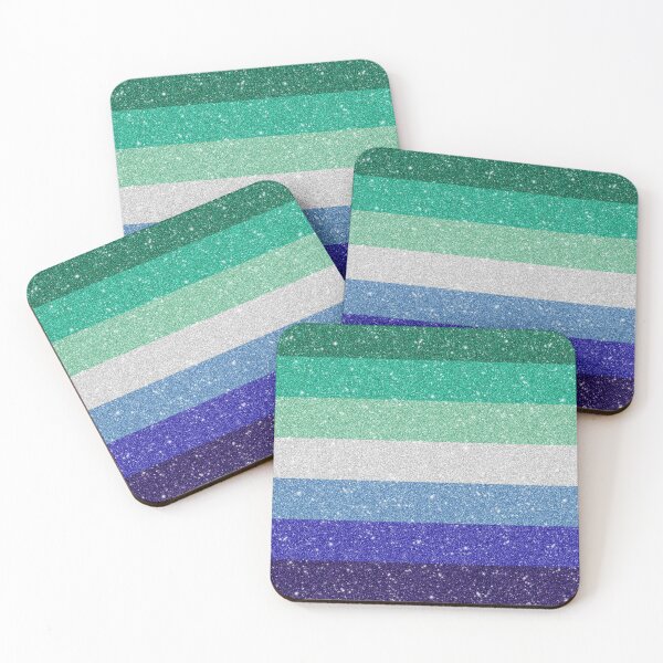 Item preview, Faux Glitter Gay Pride Flag Pattern designed and sold by LiveLoudGraphic.