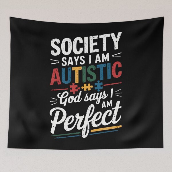 Item preview, Society Says I'm Autistic Autism Awareness Month designed and sold by tearbytea.