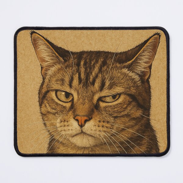 Item preview, Meow Is Not the Time for Questions Funny Grumpy Cat Quote designed and sold by BadLuckByDesign.