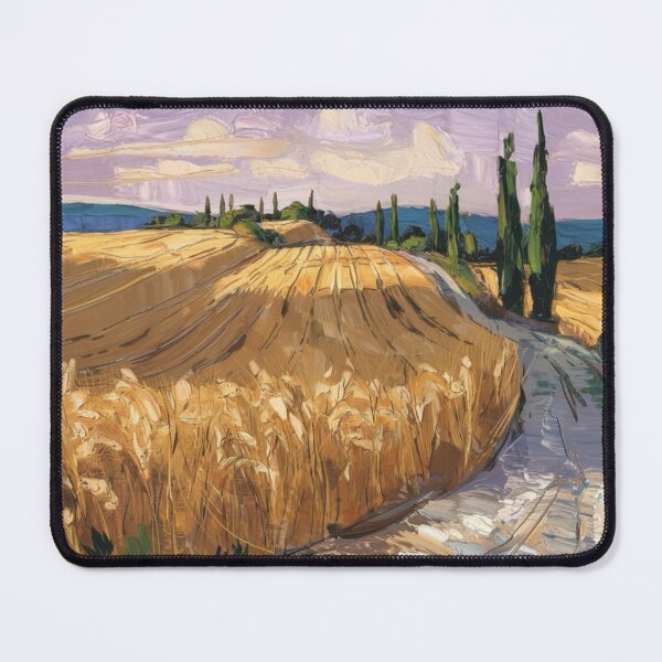 Item preview, Golden Wheat Path in Provence – Impressionist Landscape Art designed and sold by CARRAANN.