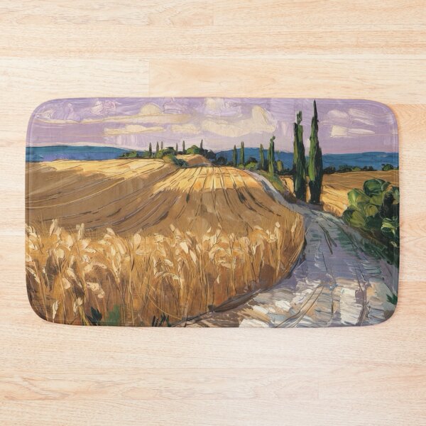 Item preview, Golden Wheat Path in Provence – Impressionist Landscape Art designed and sold by CARRAANN.