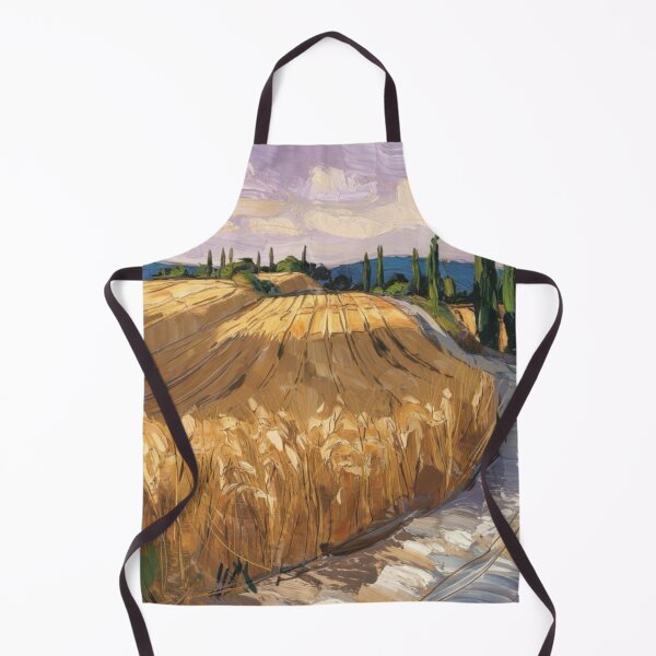 Item preview, Golden Wheat Path in Provence – Impressionist Landscape Art designed and sold by CARRAANN.