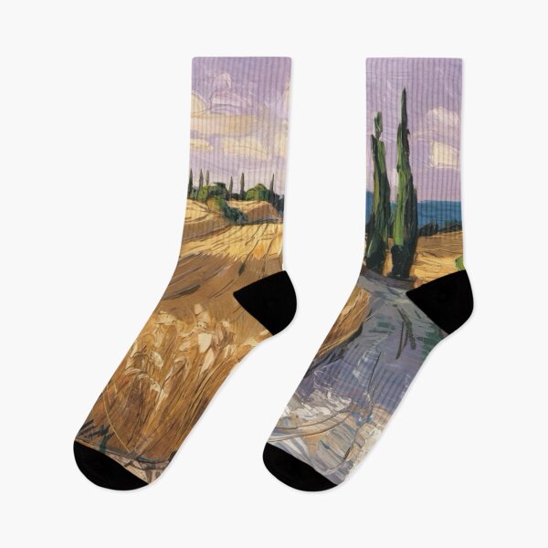 Item preview, Golden Wheat Path in Provence – Impressionist Landscape Art designed and sold by CARRAANN.