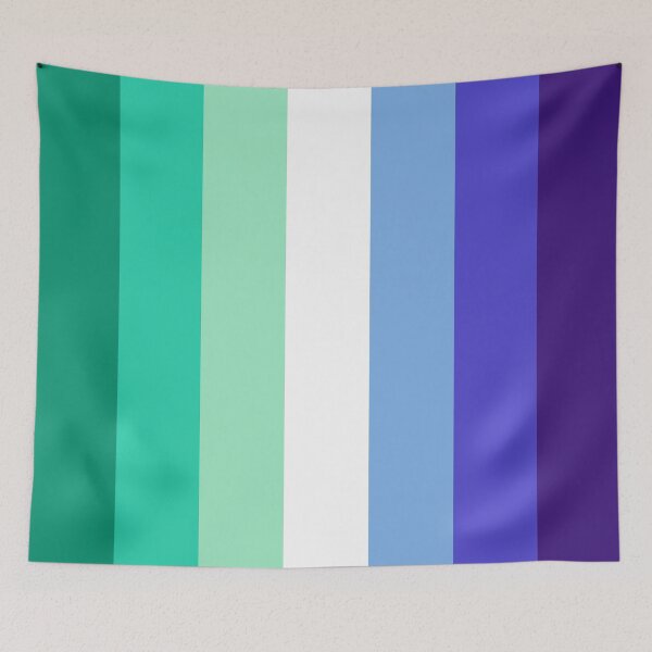 Item preview, Vertical Repeating Gay Pride Flag Pattern designed and sold by LiveLoudGraphic.