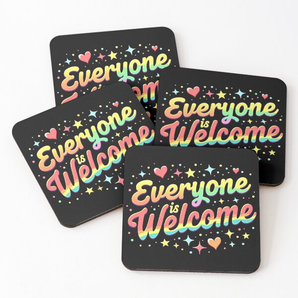Item preview, Everyone is Welcome - LGBTQ+ Pride Inclusivity Design designed and sold by DesignDoodleArt.