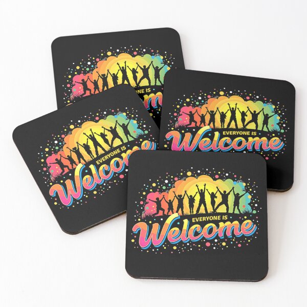 Item preview, Everyone is Welcome - LGBTQ+ Pride Inclusivity Design designed and sold by DesignDoodleArt.