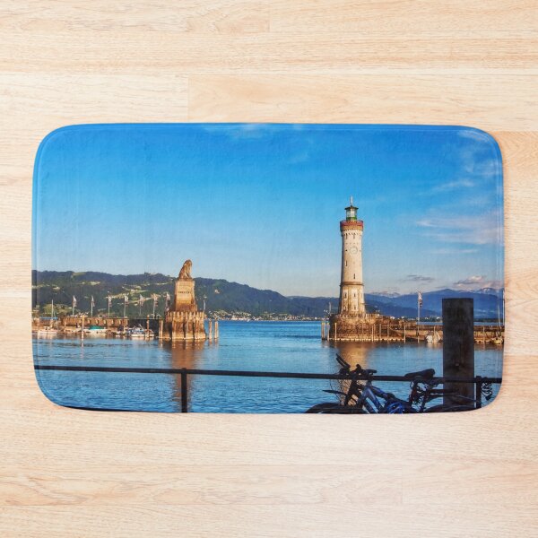 Item preview, Two bikes at Lake Constance, Lindau Harbor designed and sold by Travelways.