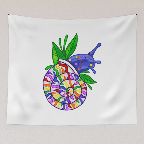 Item preview, Rainbow snail designed and sold by HoodRatSwagger.