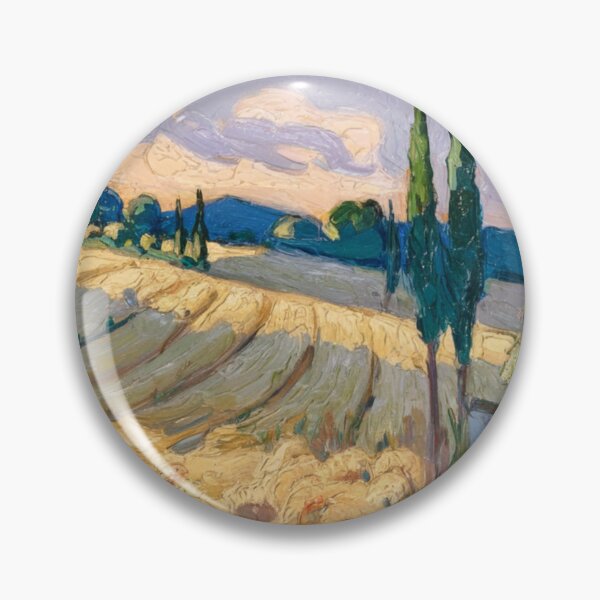 Item preview, Sunlit Provence Path – French Impressionist Wheat Field Painting designed and sold by CARRAANN.