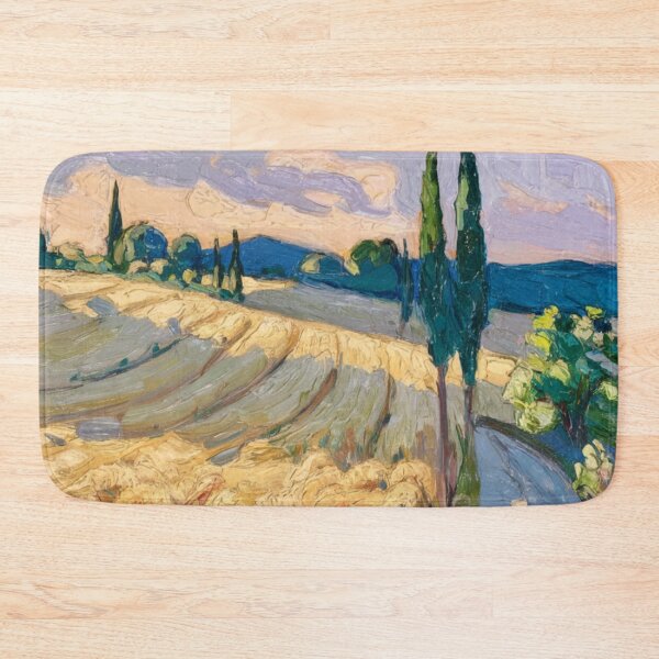 Item preview, Sunlit Provence Path – French Impressionist Wheat Field Painting designed and sold by CARRAANN.
