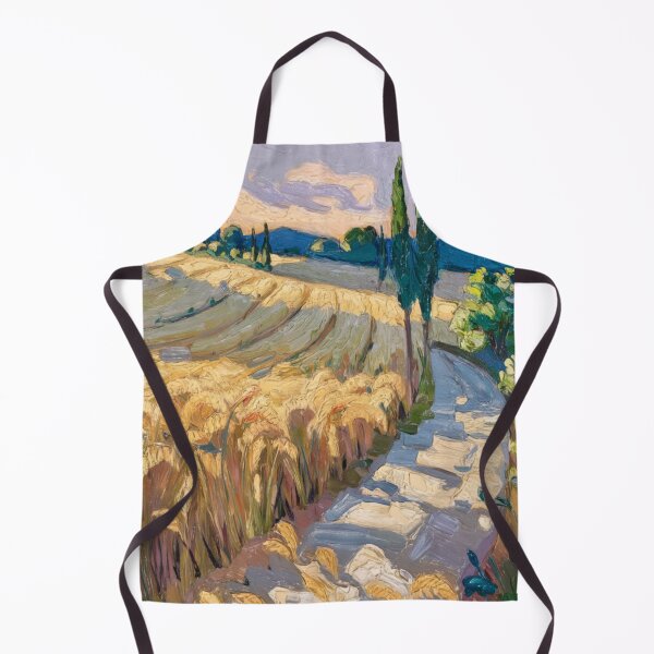 Item preview, Sunlit Provence Path – French Impressionist Wheat Field Painting designed and sold by CARRAANN.