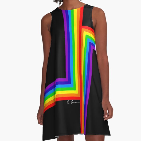 LGBQT Modern Rainbow A-Line Dress