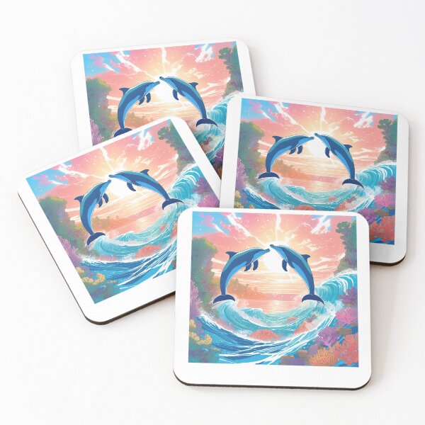 Item preview, Dolphins' Sunlit Splash designed and sold by BeeStylishTees.