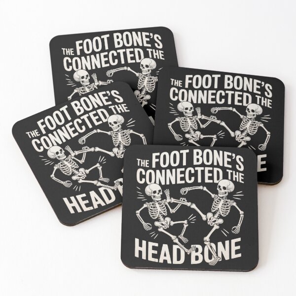 Item preview, Foot Bone Connected to the Head Bone – Funny Skeleton Anatomy designed and sold by catthemedic.