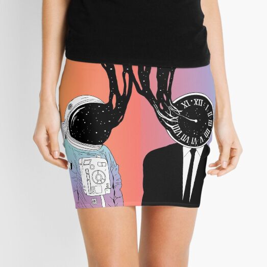 A Portrait of Space and Time (A Study of Existence) Mini Skirt