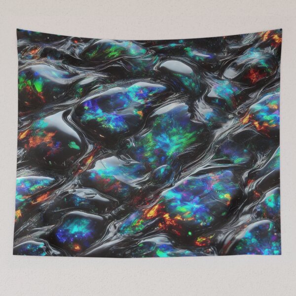 Item preview, Fiery Aurora: Black Opal Essence designed and sold by BobArtGallery.