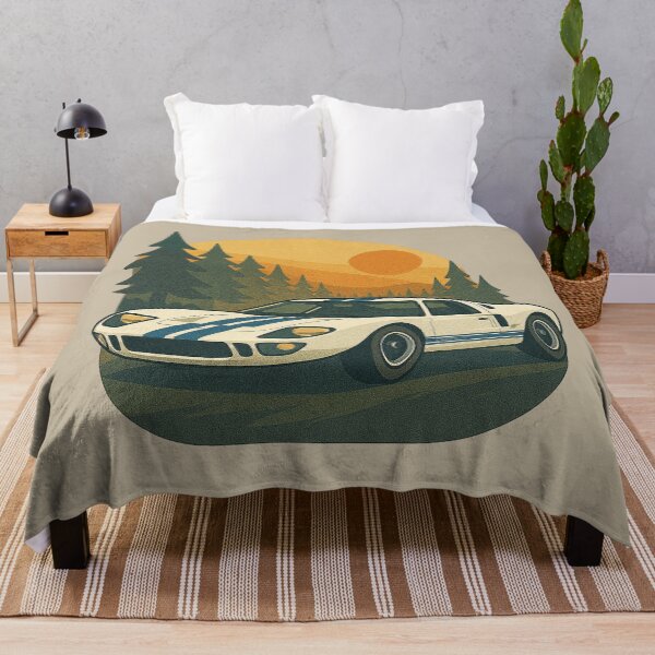 Item preview, Ford GT40 Vintage Racing Car Sunset Forest designed and sold by Intrepid Media.