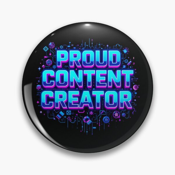 Item preview, Proud Content Creator - Tech Aesthetic Edition designed and sold by JesyDualContent.