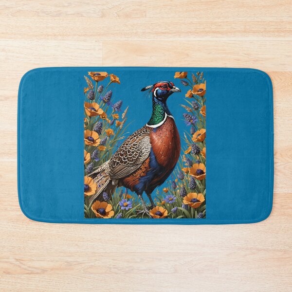 Item preview, Pheasant Bird Amongst Meadow Wildflowers designed and sold by taiche.