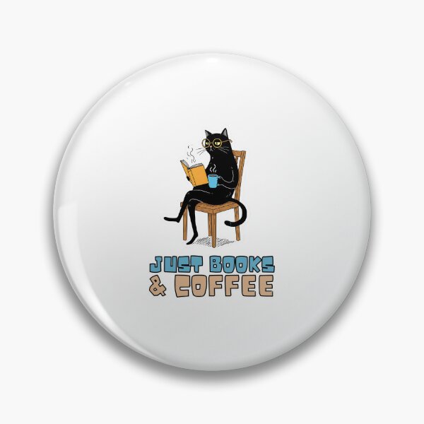 Item preview, Bookish Black Cat – Just Books & Coffee designed and sold by Meow Cat.