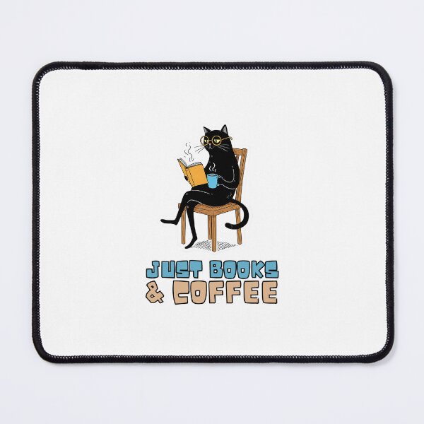 Item preview, Bookish Black Cat – Just Books & Coffee designed and sold by Meow Cat.