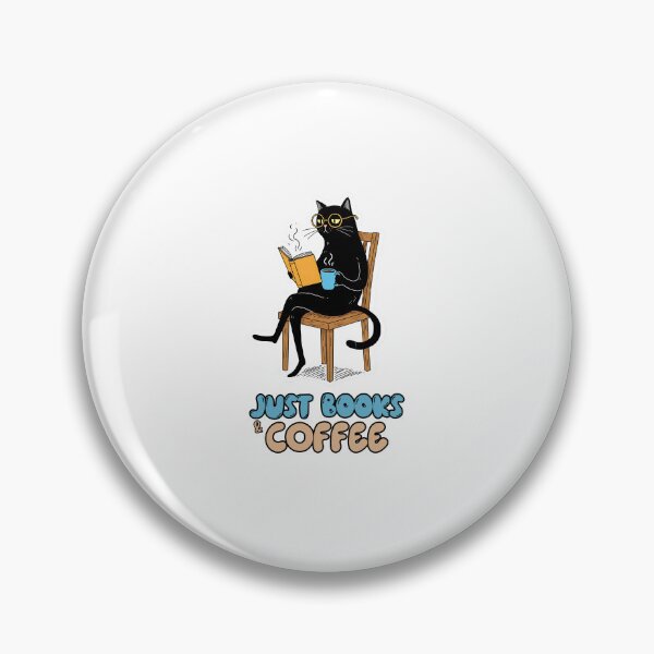 Item preview, Black Cat & Coffee – The Perfect Reading Companion designed and sold by Meow Cat.