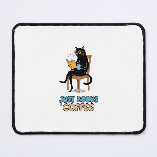 Item preview, Black Cat & Coffee – The Perfect Reading Companion designed and sold by Meow Cat.