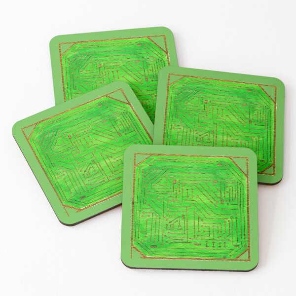Item preview, The Green Circuit Board Labyrinth  designed and sold by Betsy Phillips.