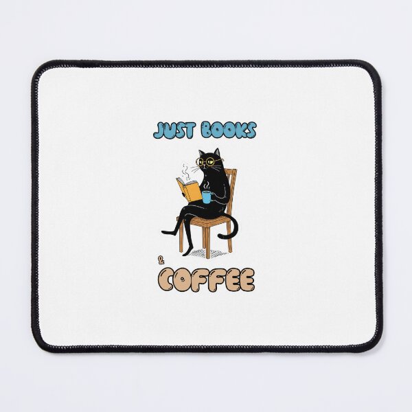 Item preview, Bookish Cat & Coffee – The Ultimate Reading Mood designed and sold by Meow Cat.