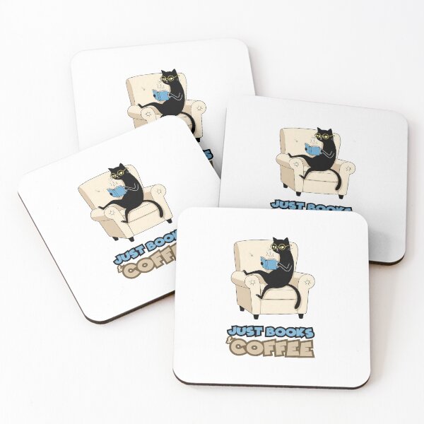 Item preview, Black Cat Reading – Just Books & Coffee Vibes designed and sold by Meow Cat.