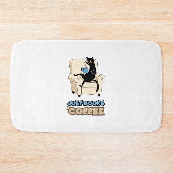 Item preview, Black Cat Reading – Just Books & Coffee Vibes designed and sold by Meow Cat.