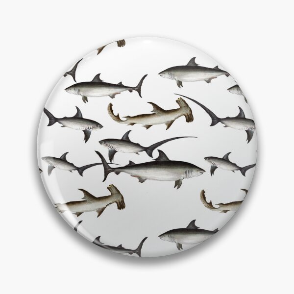 Item preview, Coastal Design Featuring Great White and Hammerhead Sharks designed and sold by GnosisCollage.