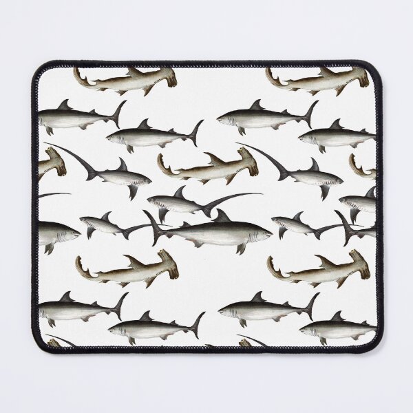 Item preview, Coastal Design Featuring Great White and Hammerhead Sharks designed and sold by GnosisCollage.