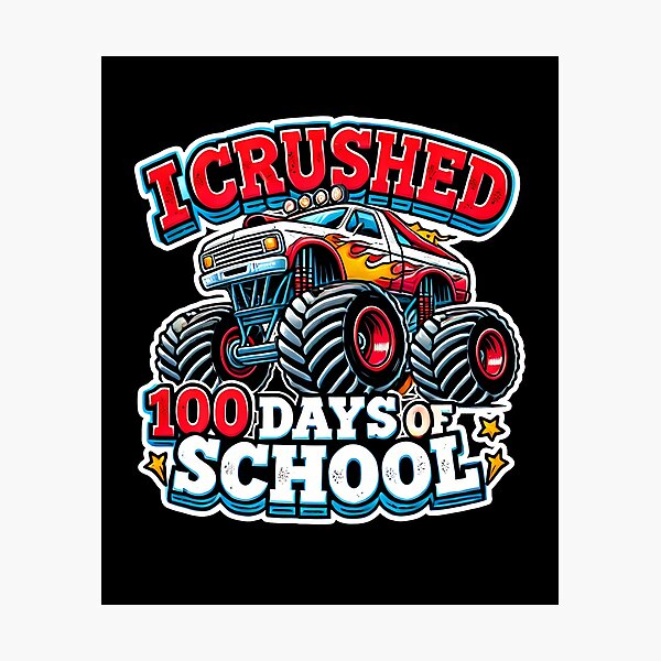 Item preview, I Crushed 100 Days of School Design designed and sold by Promise7Land.