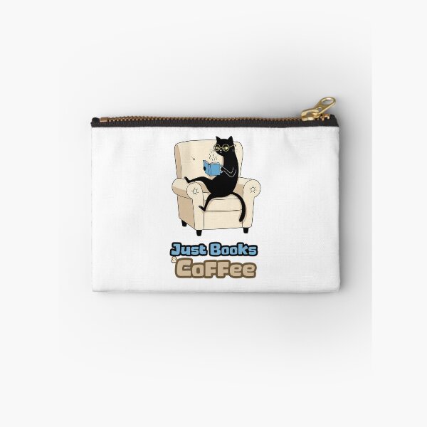 Item preview, Purrfectly Bookish – Black Cat & Coffee Lover designed and sold by Meow Cat.