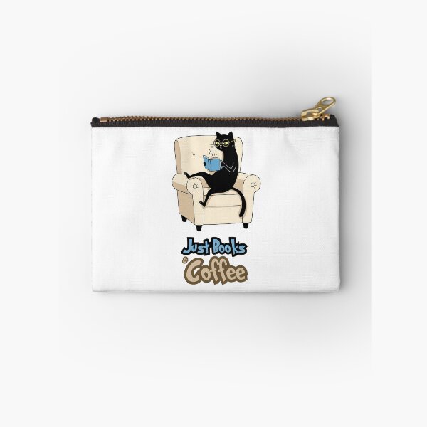 Item preview, Bookish Black Cat – The Art of Reading & Sipping Coffee designed and sold by Meow Cat.