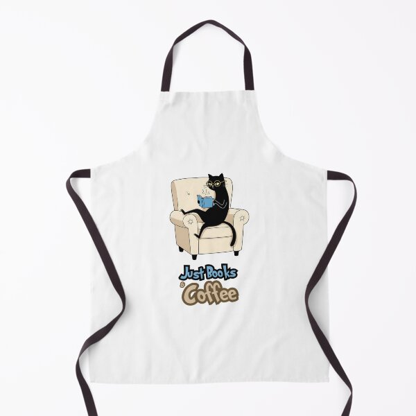 Item preview, Bookish Black Cat – The Art of Reading & Sipping Coffee designed and sold by Meow Cat.