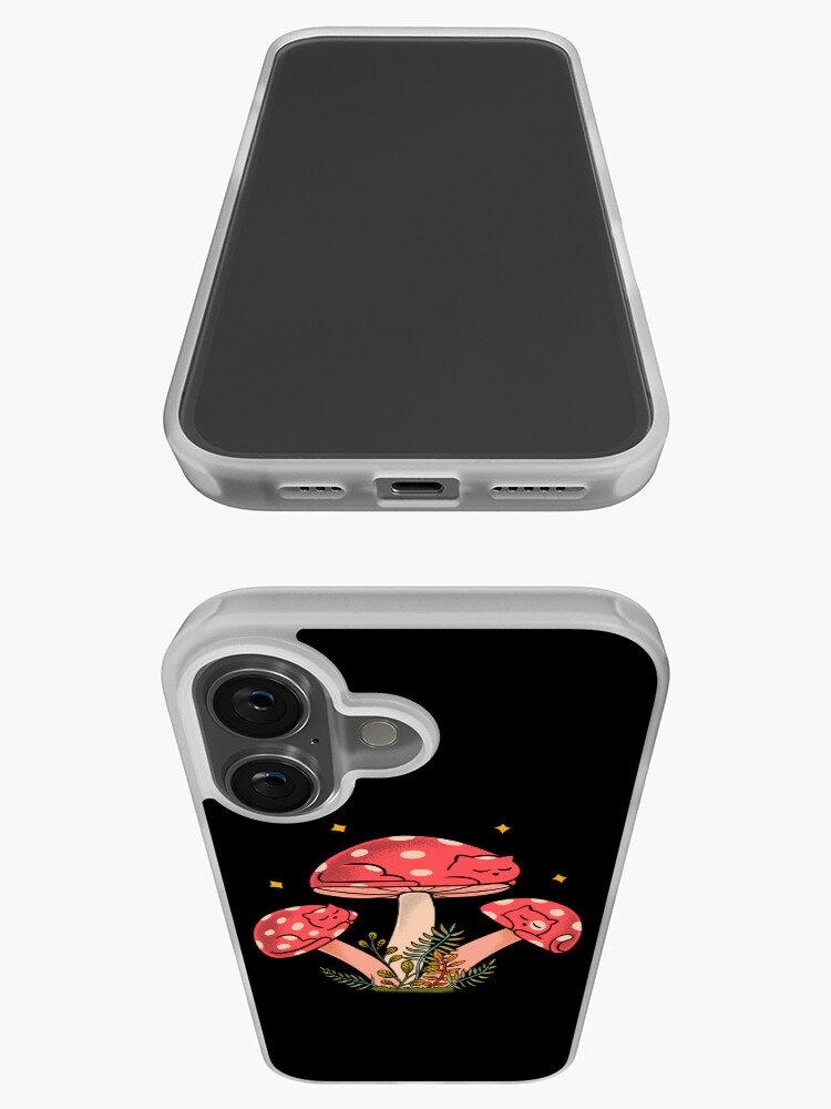 Thumbnail 3 of 5, iPhone Case, Cats Mushrooms designed and sold by coffeeman.