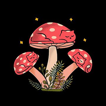 Artwork thumbnail, Cats Mushrooms by coffeeman