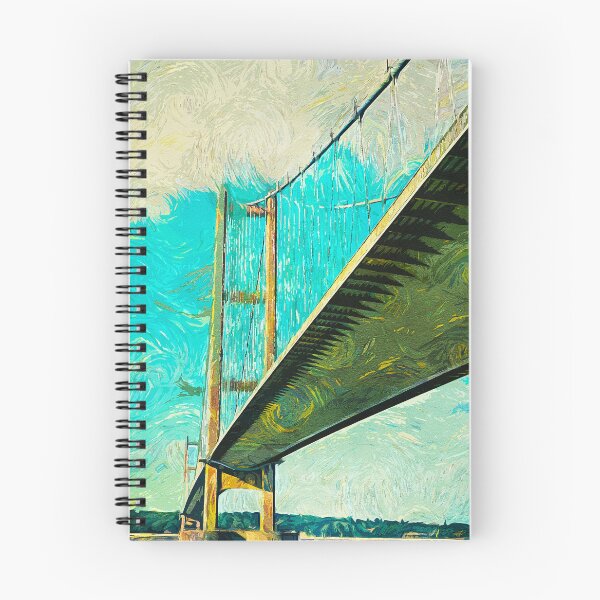 Item preview, Humber Bridge in Van Gogh Style – Hull, UK designed and sold by InspireSticker.