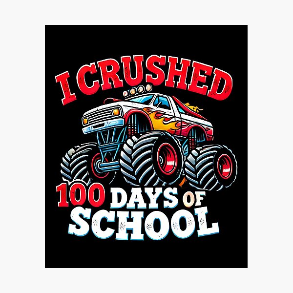 Item preview, I Crushed 100 Days of School Design designed and sold by Promise7Land.