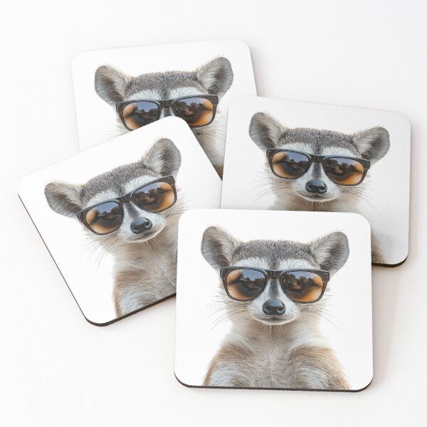 Item preview, Funny cool Ringtail wearing sunglasses designed and sold by LazyOwlStore.